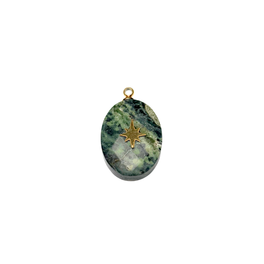Pendentif pierre naturelle 13x22mm