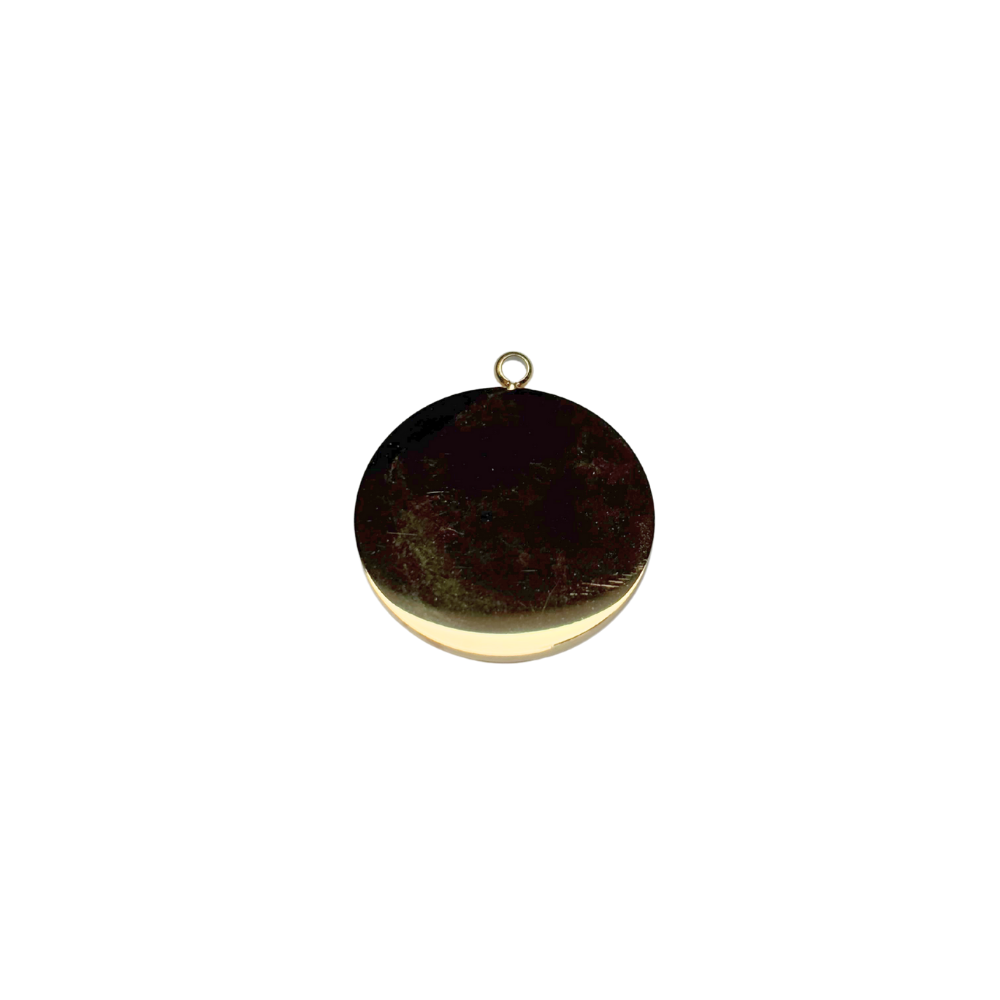 Round natural stone pendant 18x20mm